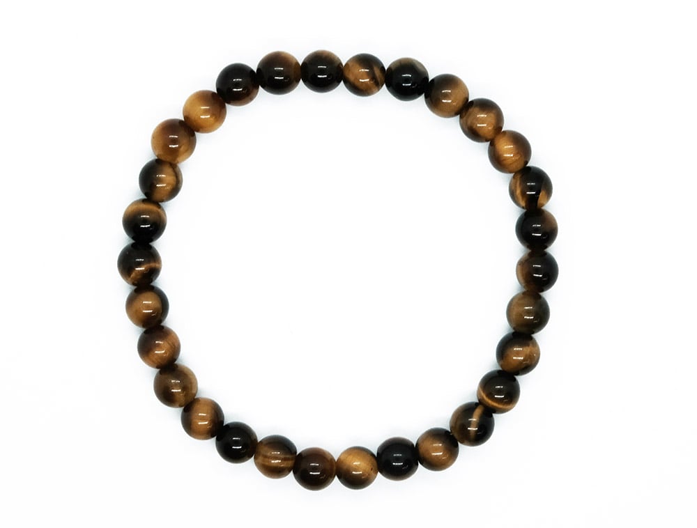 🐯 Tiger’s Eye Bracelet – 8mm Beads on Elastic | Confidence, Protection & Focus