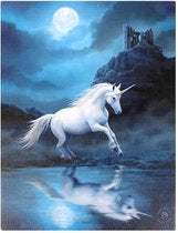Brand: ANNE STOKES

Color: White

Features:

Moonlight Unicorn design canvas wall plaque
Designed by Anne Stokes
Measures 25.6 x 19.6 x 1.8 centimetres
Fixing rings for wall hanging included