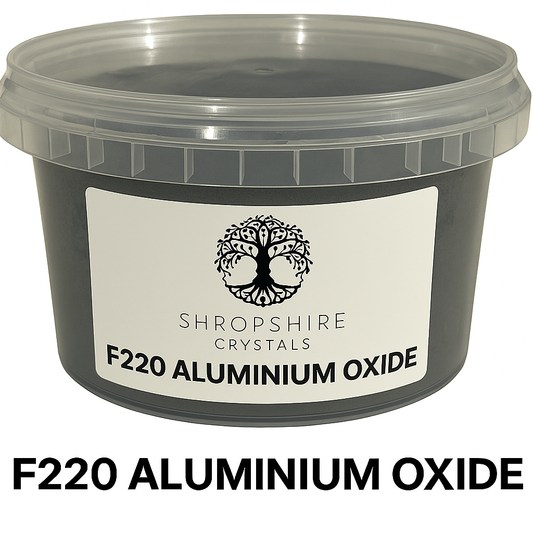 1 kg Aluminium Oxide Grit – F220 (Virgin Grade, Resealable Pot)