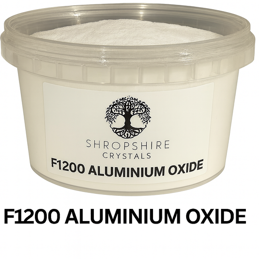 900 grams Aluminium Oxide Grit – F1200 (Virgin Grade, Resealable Pot)