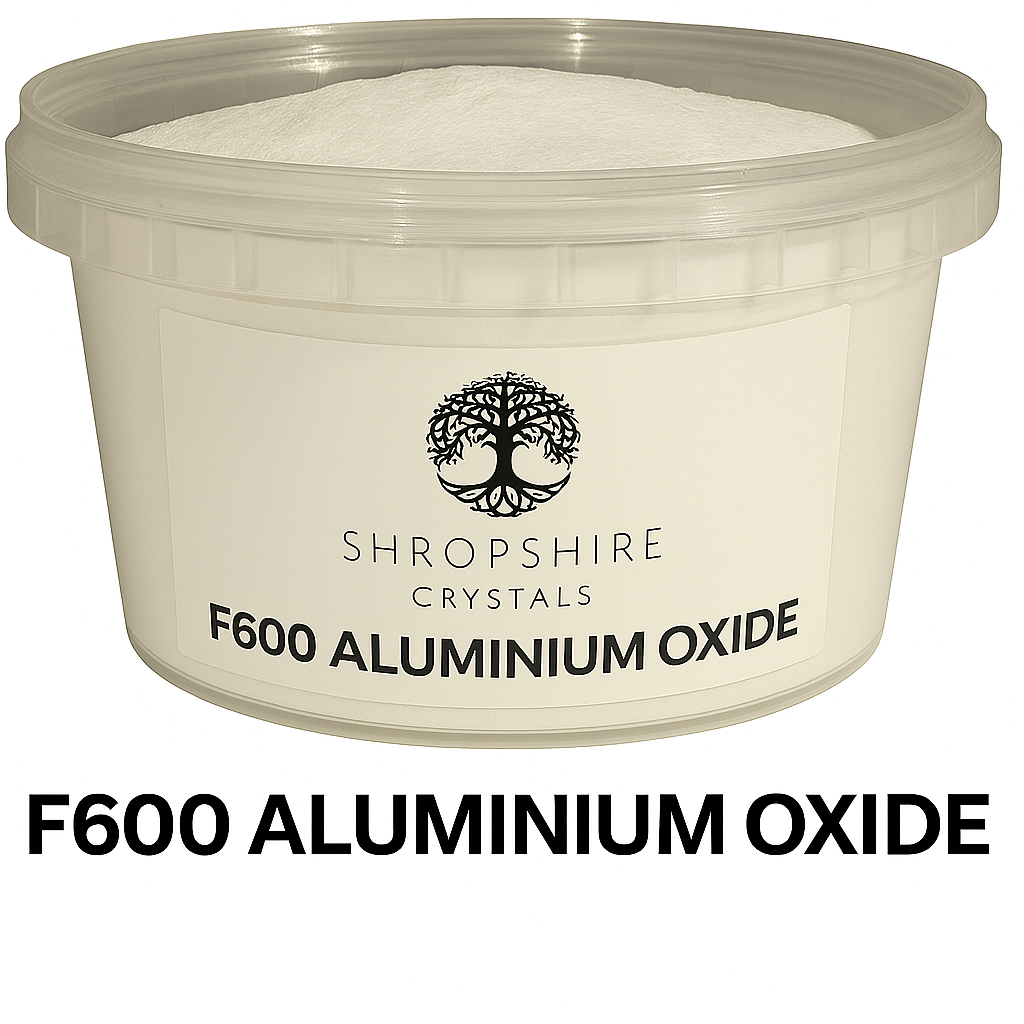 900 grams Aluminium Oxide Grit – F600 Virgin Grade, Resealable Pots)