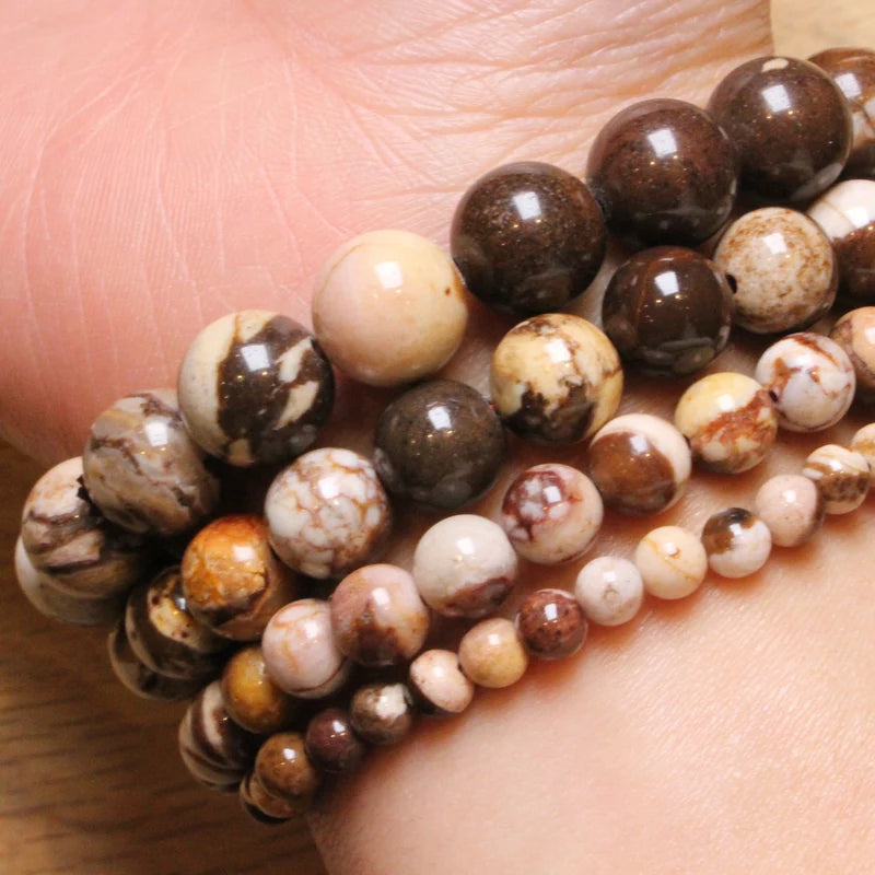 Chocolate jasper 8mm bead bracelet