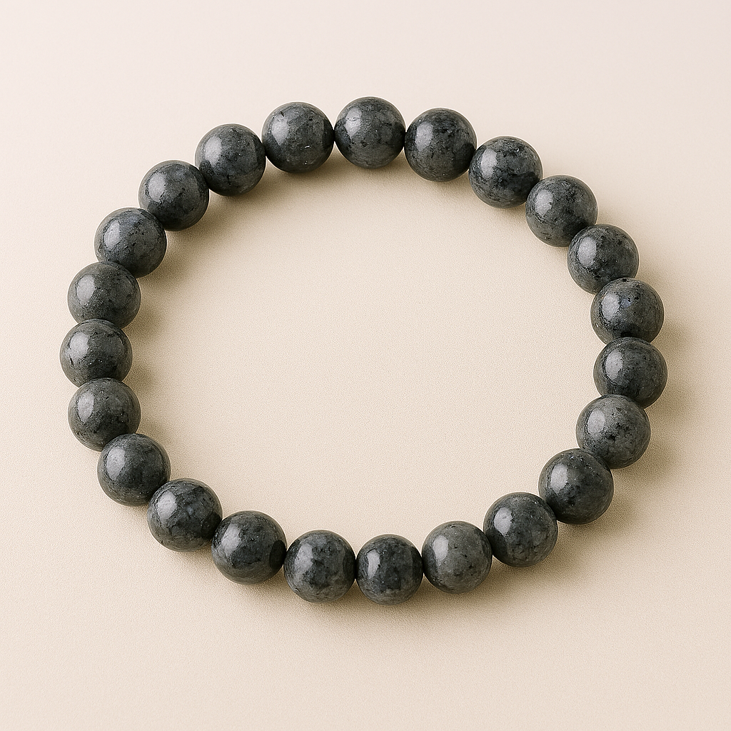 Larvikite 8mm bead bracelet