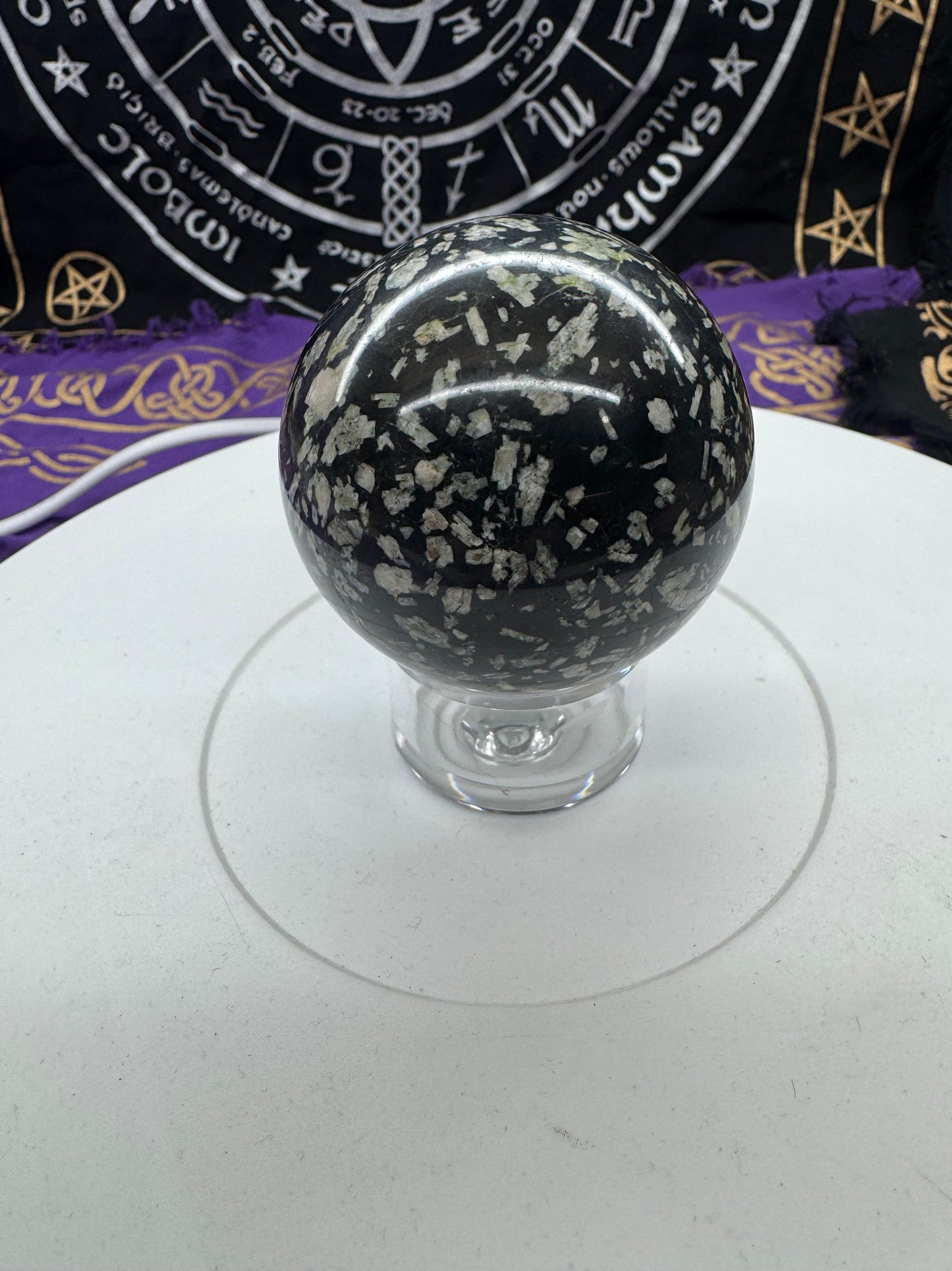Bamboo jasper sphere lft1#8