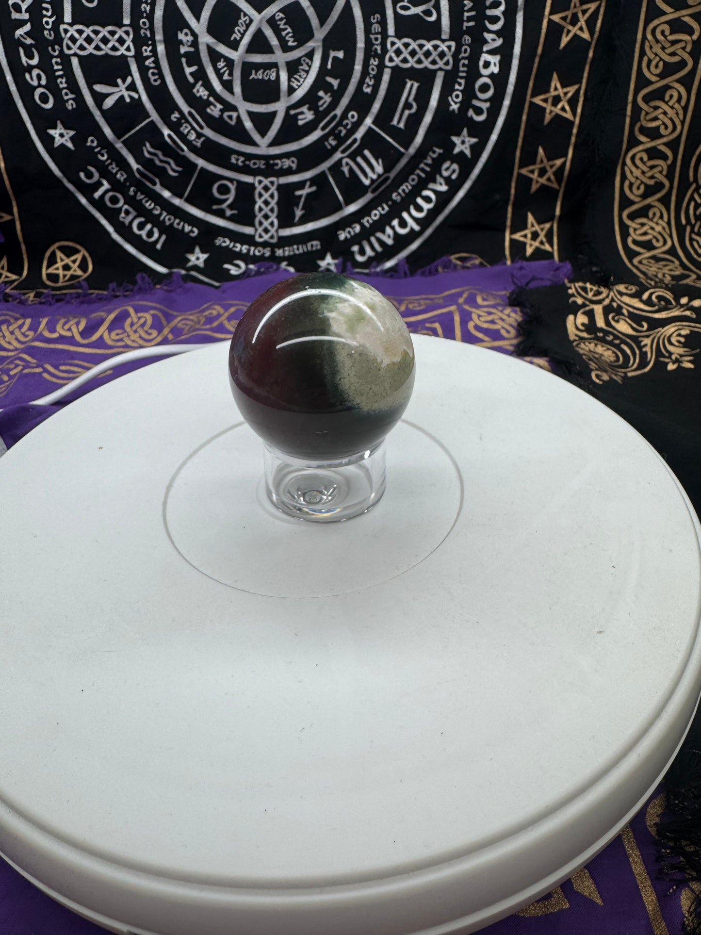 Ocean jasper sphere lft2#2