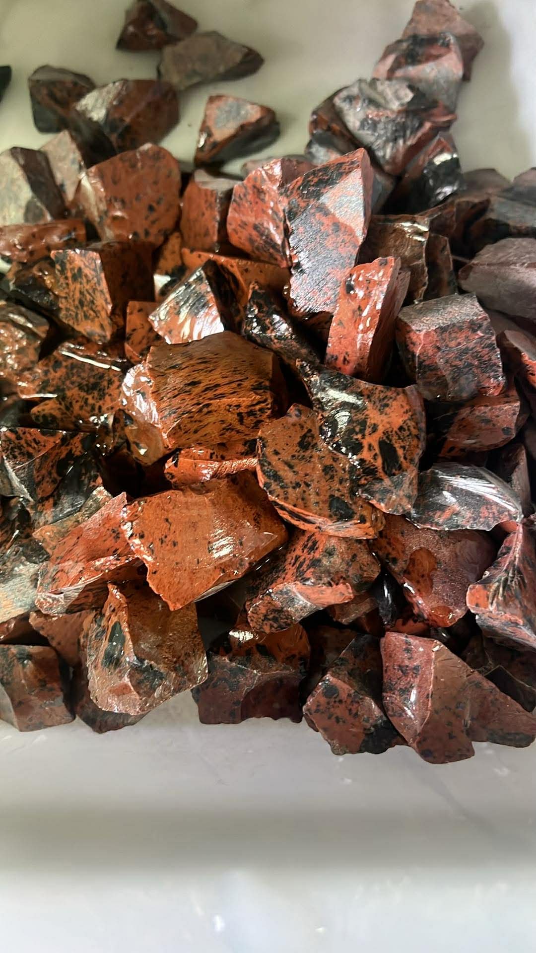 1kg Rough Mahogany Obsidian for Tumbling
