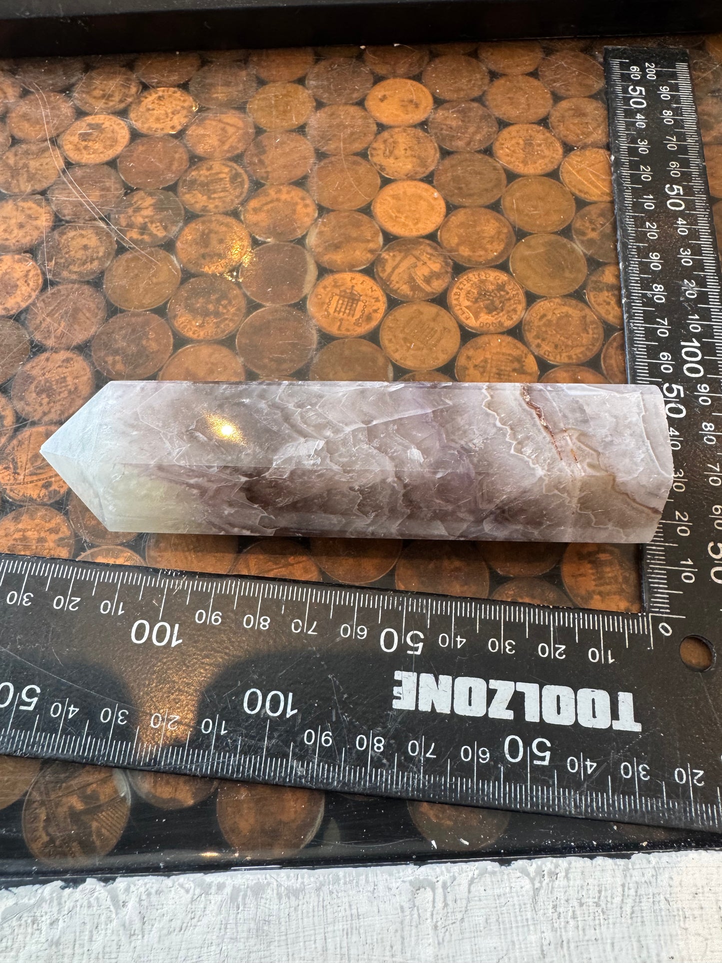 Agate with amethyst tower 240 grams DBR2#6