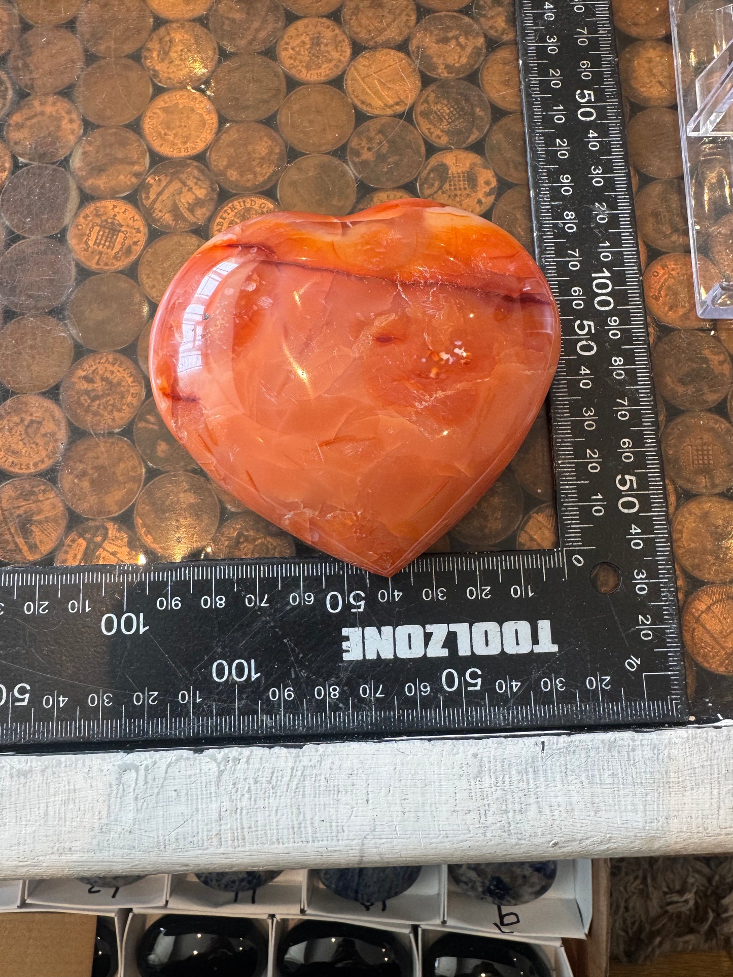Carnelian Heart From Madagascar 314 grams  DRB3# 5