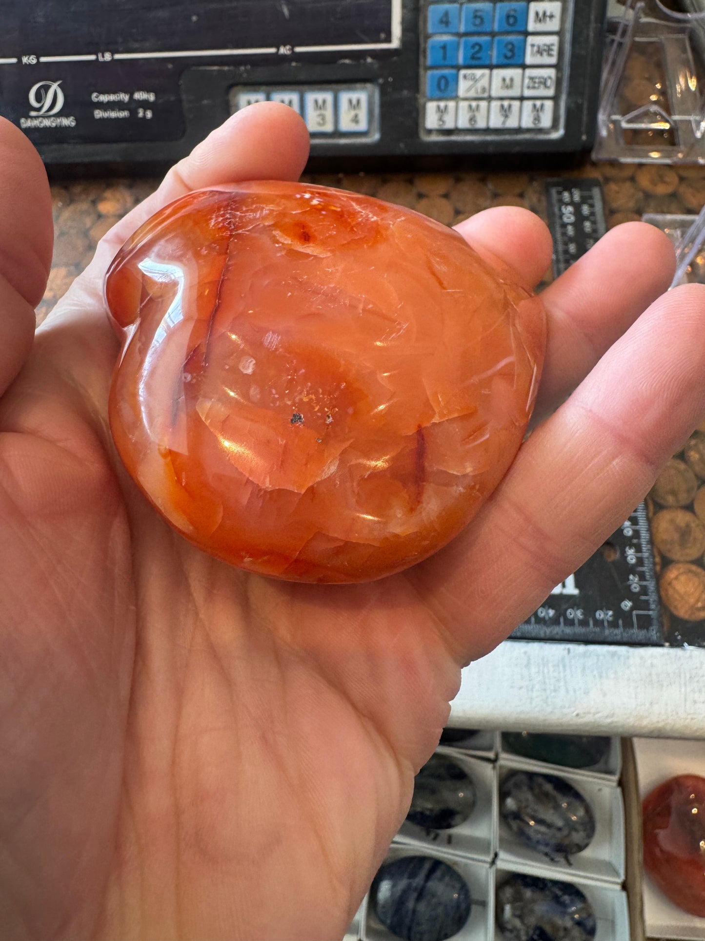 Carnelian Heart From Madagascar 314 grams  DRB3# 5