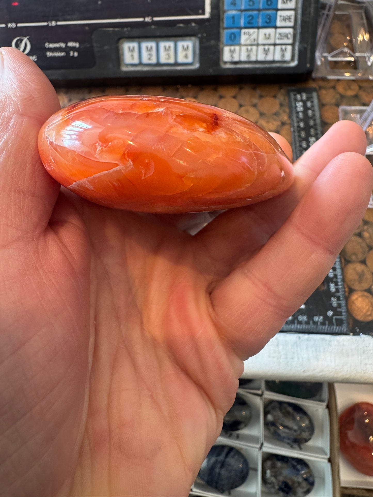Carnelian Heart From Madagascar 314 grams  DRB3# 5