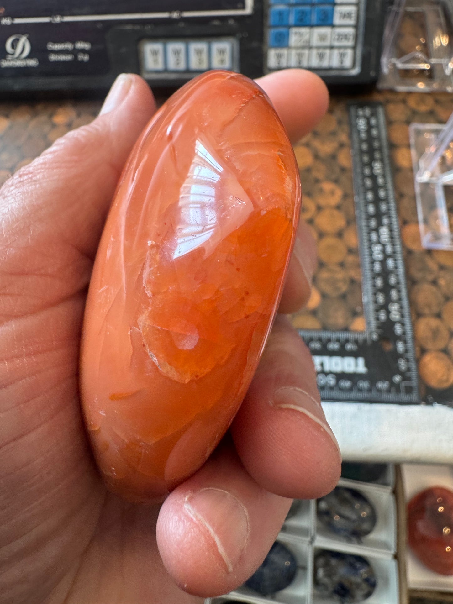Carnelian Heart From Madagascar 314 grams  DRB3# 5