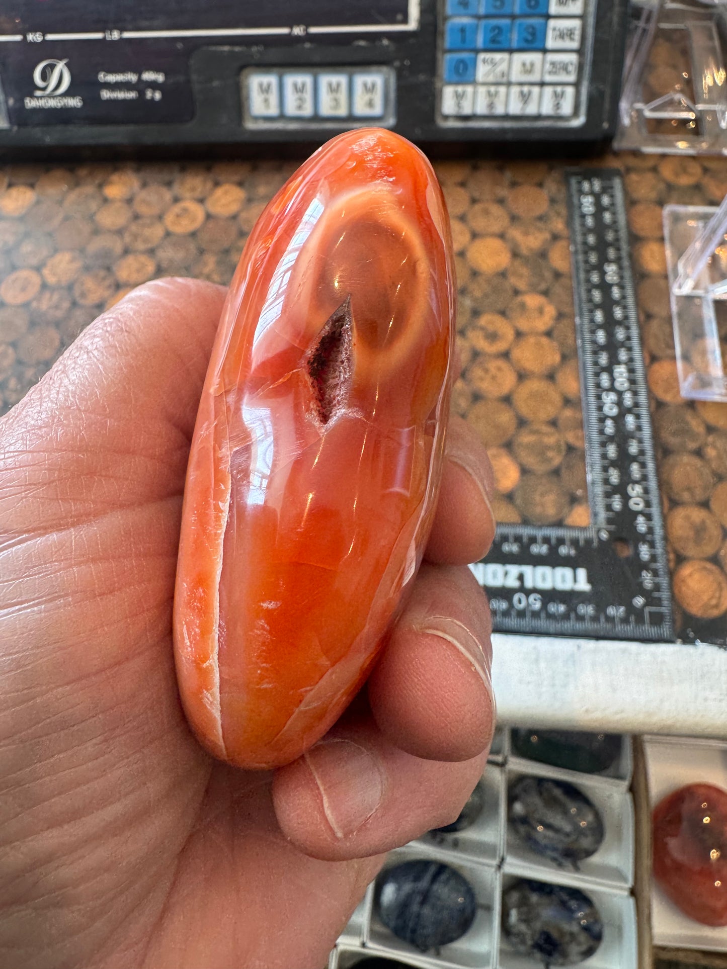 Carnelian Heart From Madagascar 314 grams  DRB3# 5