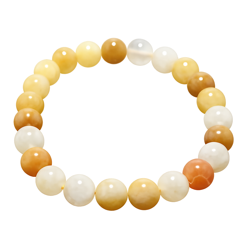 8mm Yellow Aventurine Bead Bracelet – Joyful Stone of Confidence