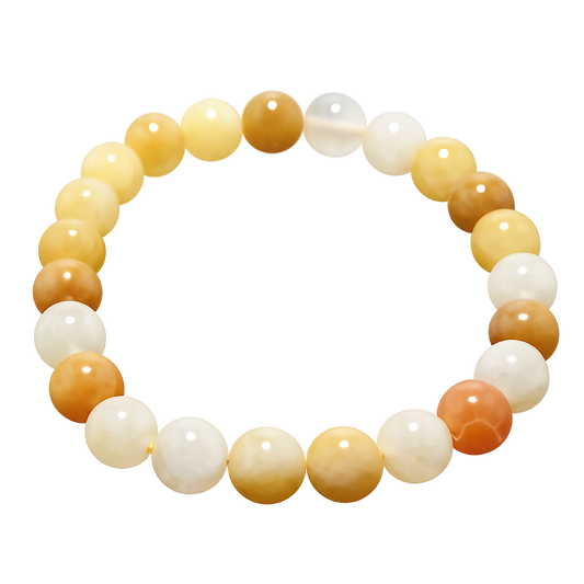8mm Yellow Aventurine Bead Bracelet – Joyful Stone of Confidence