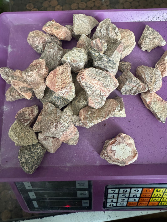 1kg Rough Leopard Skin Jasper – Ideal for Tumbling & Crafting