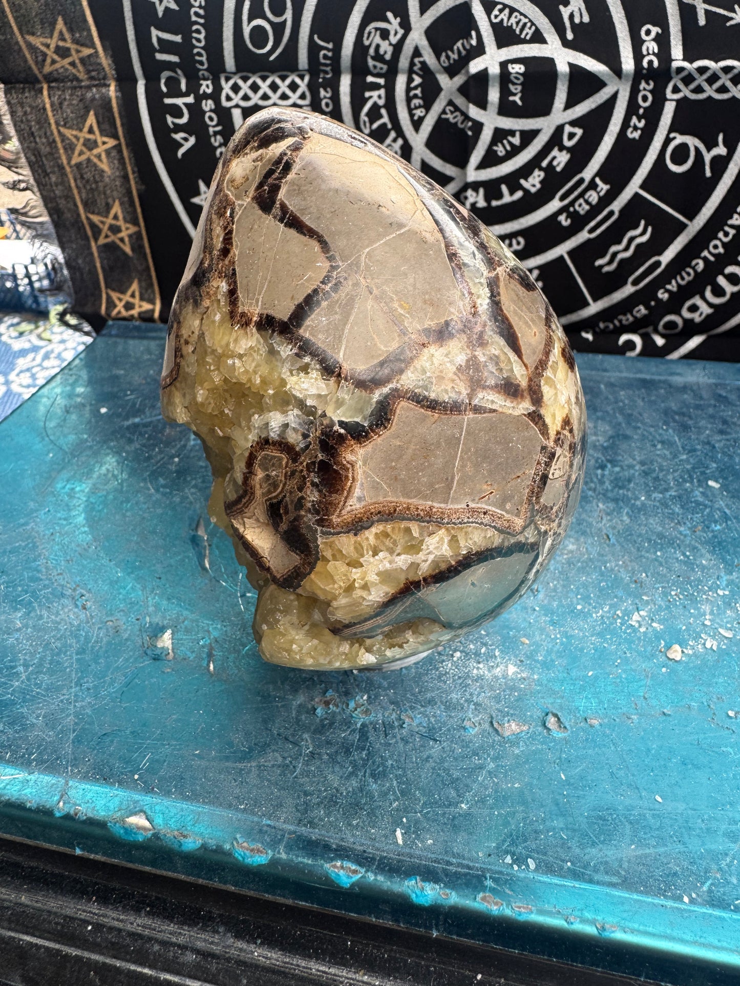 Septarian egg 1.26 kilos please see photos for size DRZ2#1