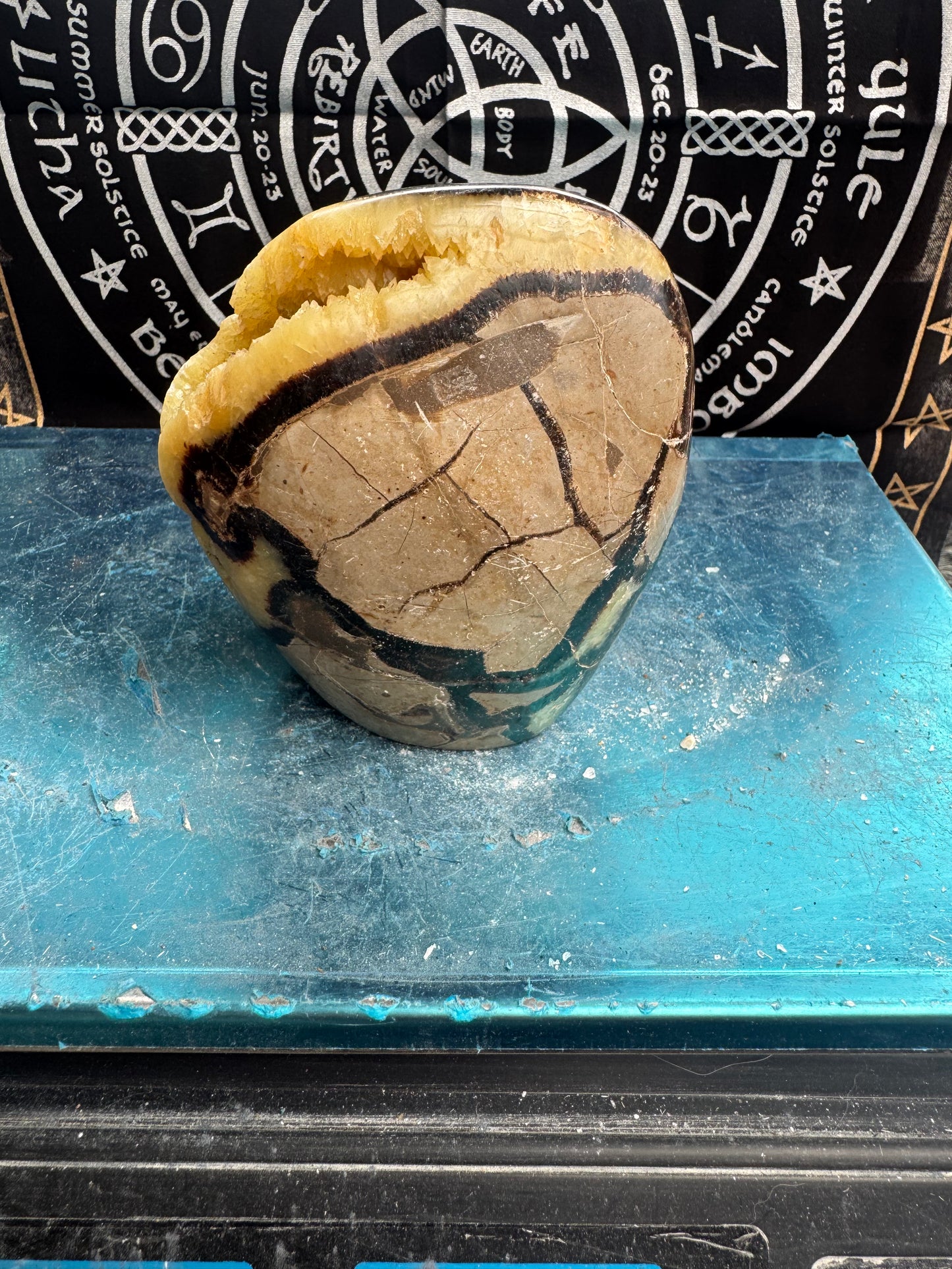 Septarian egg 1.23 kilos please see photos for size DRZ2 # 8
