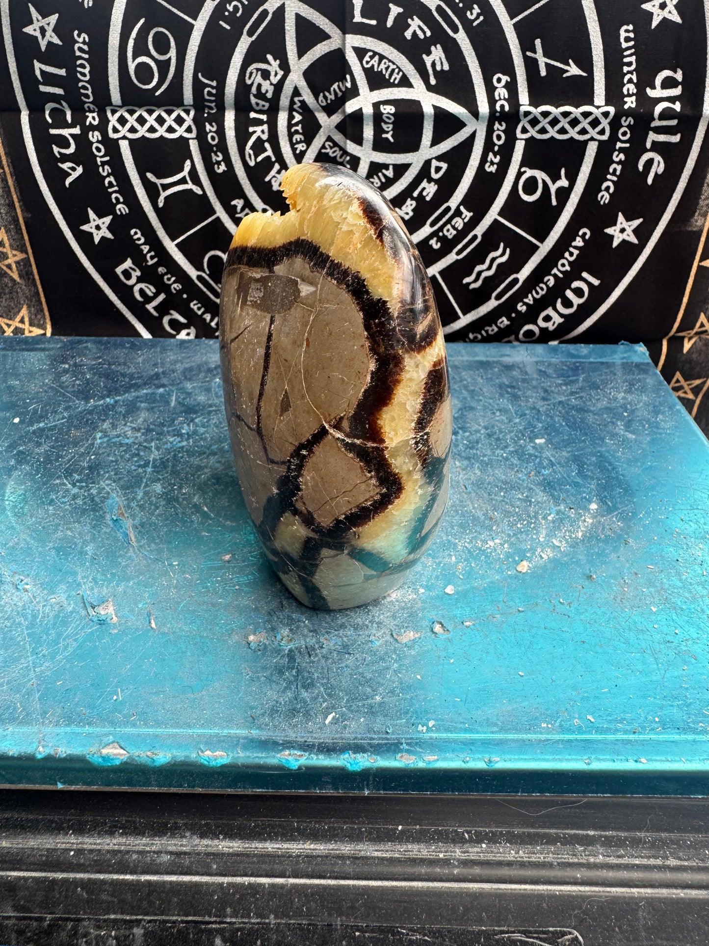 Septarian egg 1.23 kilos please see photos for size DRZ2 # 8